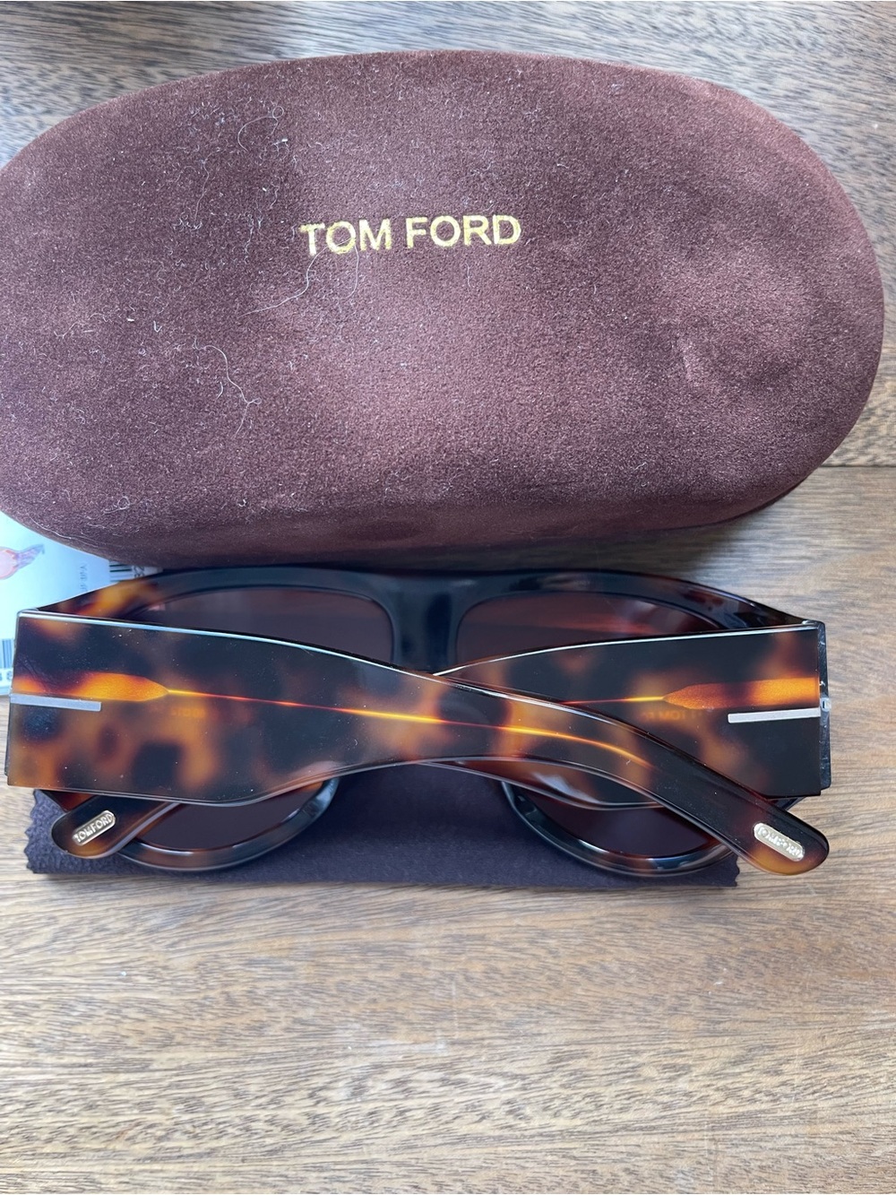 Bronson Havana Acetate Aviator Sunglasses - Picture 8 of 9